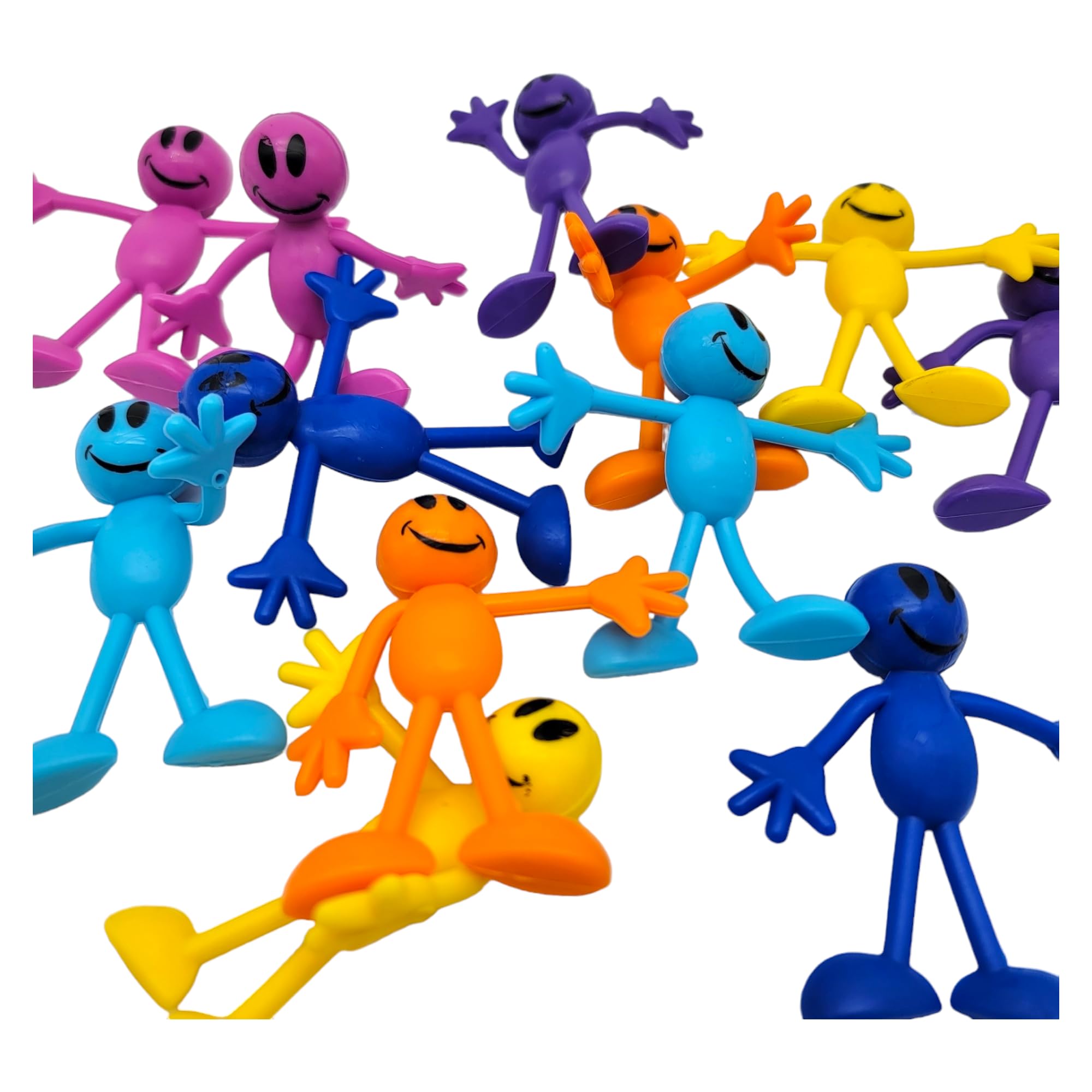 Amazon.com: Zugar Land Colorful Bendable Smile Figures (3